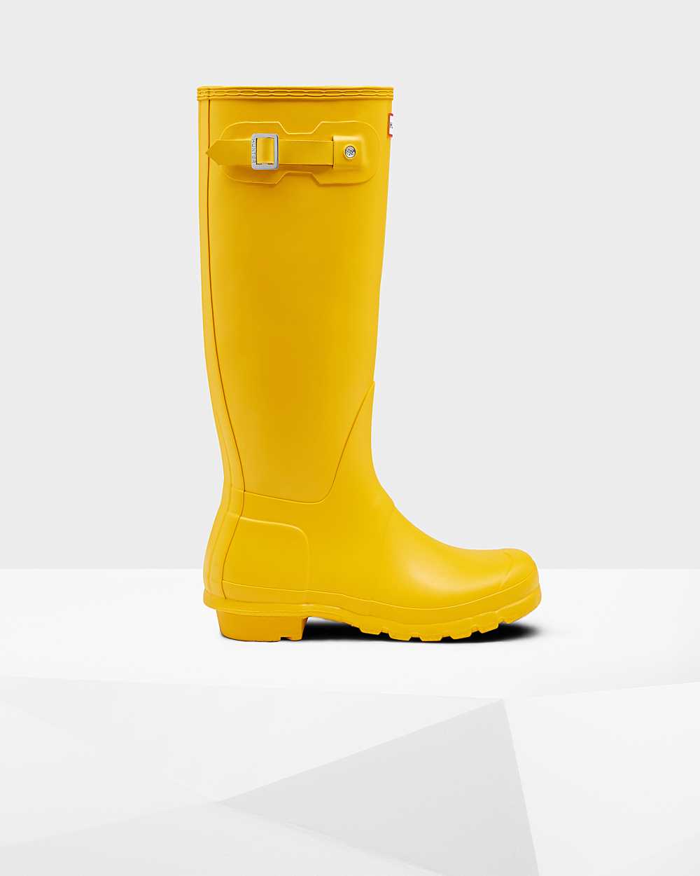 Womens Hunter Original Tall Rain Boots Yellow | IEGFRQ-961